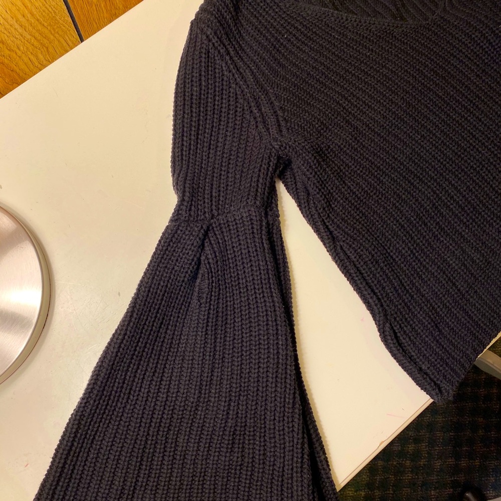Black knit free people sweater